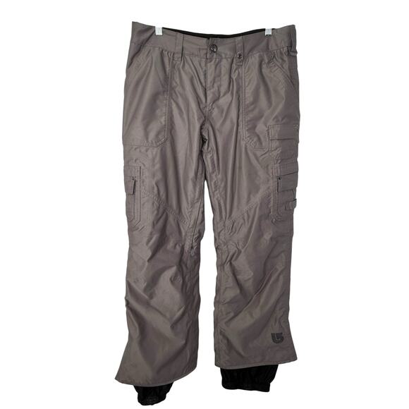 Burton DryRide Ski Snowboard Cargo Pants Women's Size M Grey - Picture 1 of 10
